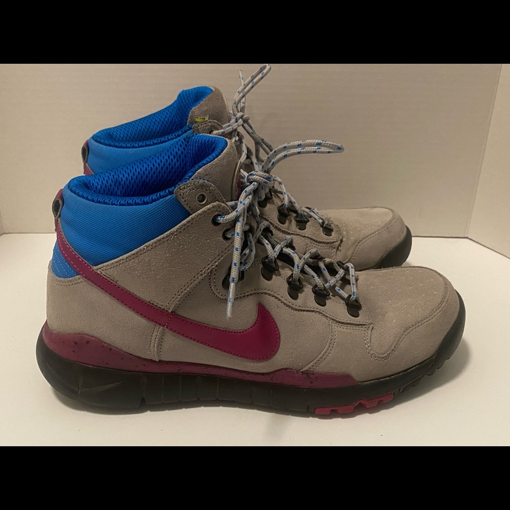 Nike Dunk High SB Premium OMS Stussy Grey Rave Pink 576611-064